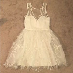 White Fashion Nova Midi Dress